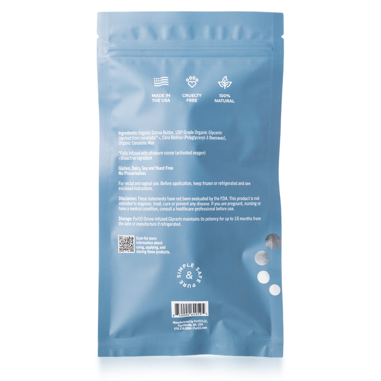 Ozone Glycerin Suppositories