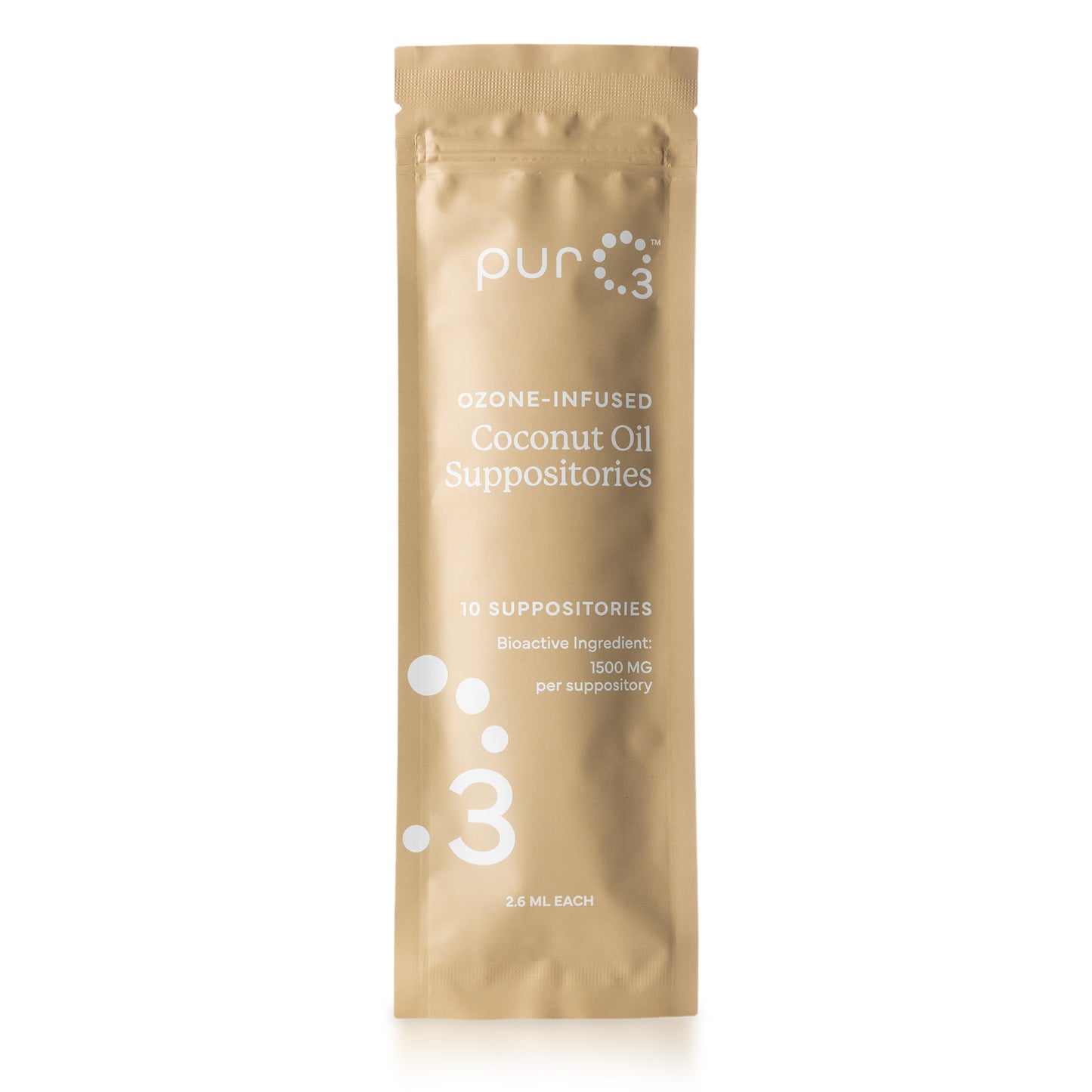 Ozone-Infused Coconut Oil w/Vitamin E Suppositories