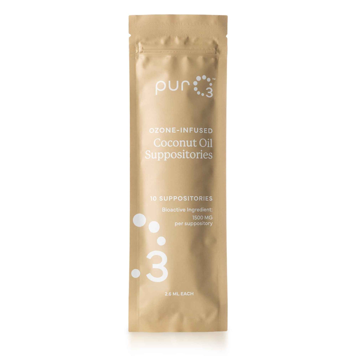 Ozone-Infused Coconut Oil w/Vitamin E Suppositories