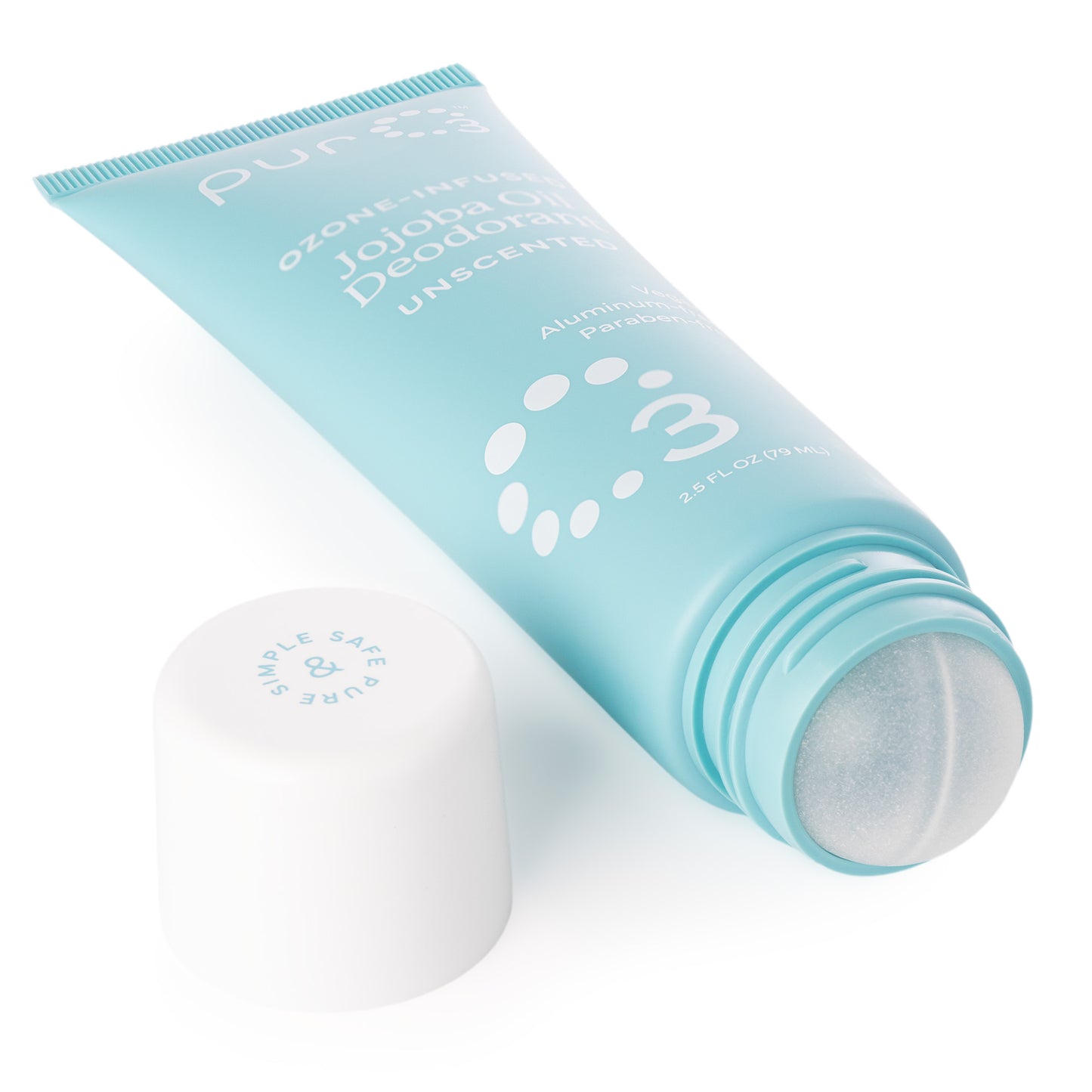 Ozone-Infused Jojoba Oil Roll On Deodorant - Unscented
