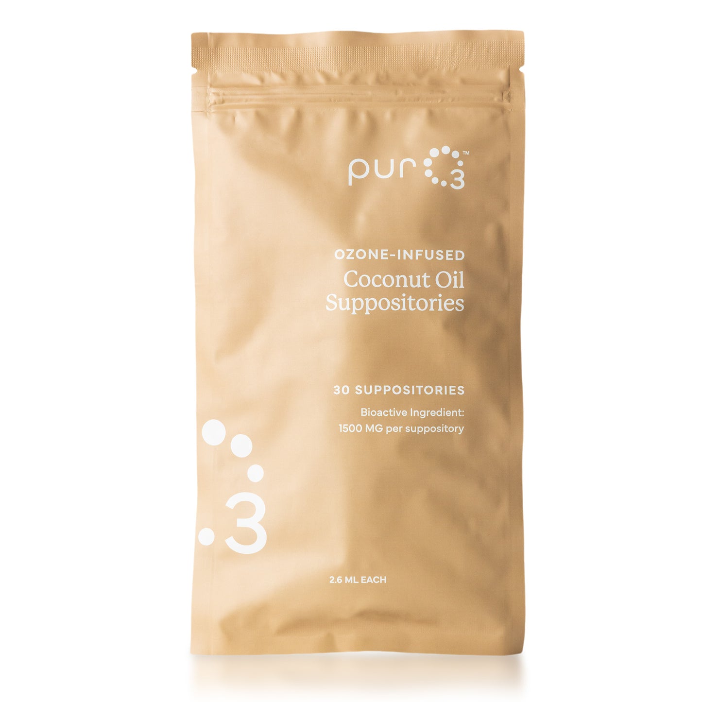 Ozone-Infused Coconut Oil w/Vitamin E Suppositories