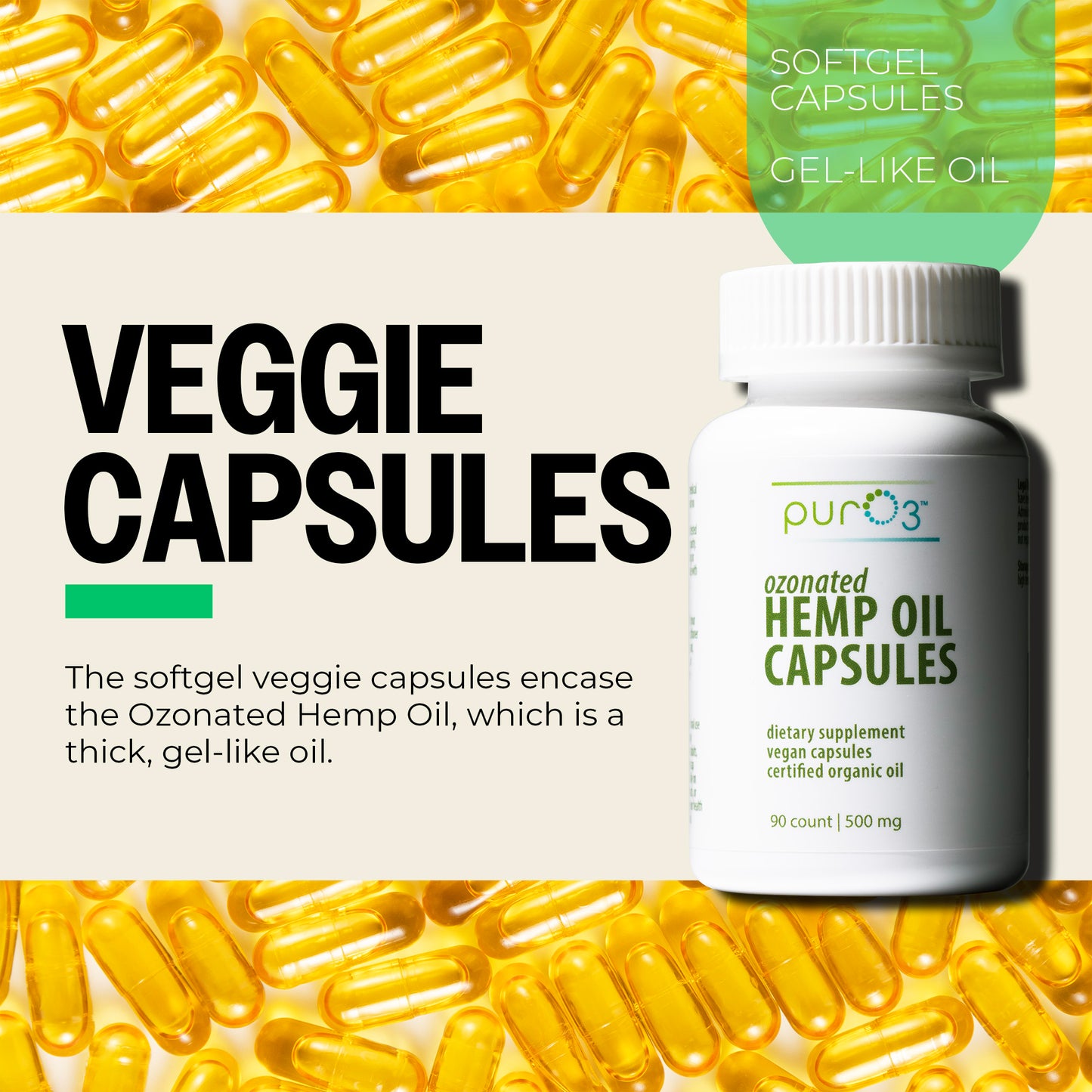 Ozone-Infused Hemp Oil Capsules