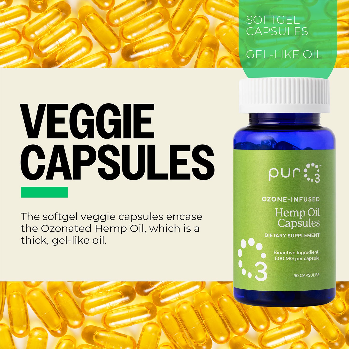 Ozone-Infused Hemp Oil Capsules