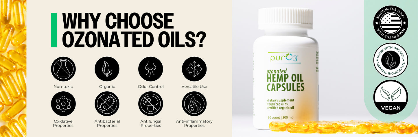 Ozone-Infused Hemp Oil Capsules