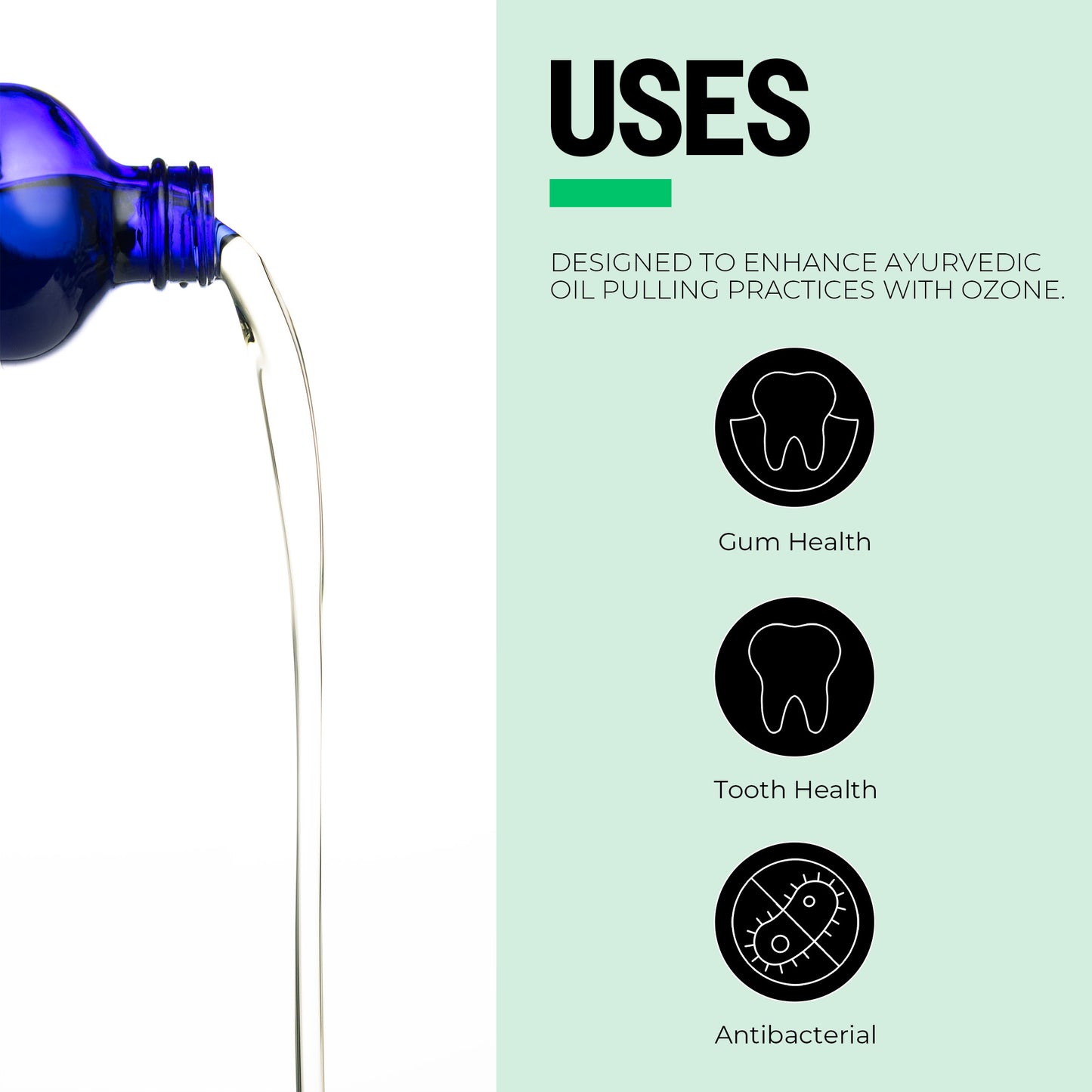 Using oil pulling solution