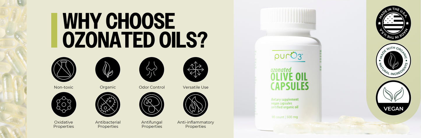 Ozone-Infused Olive Oil Capsules