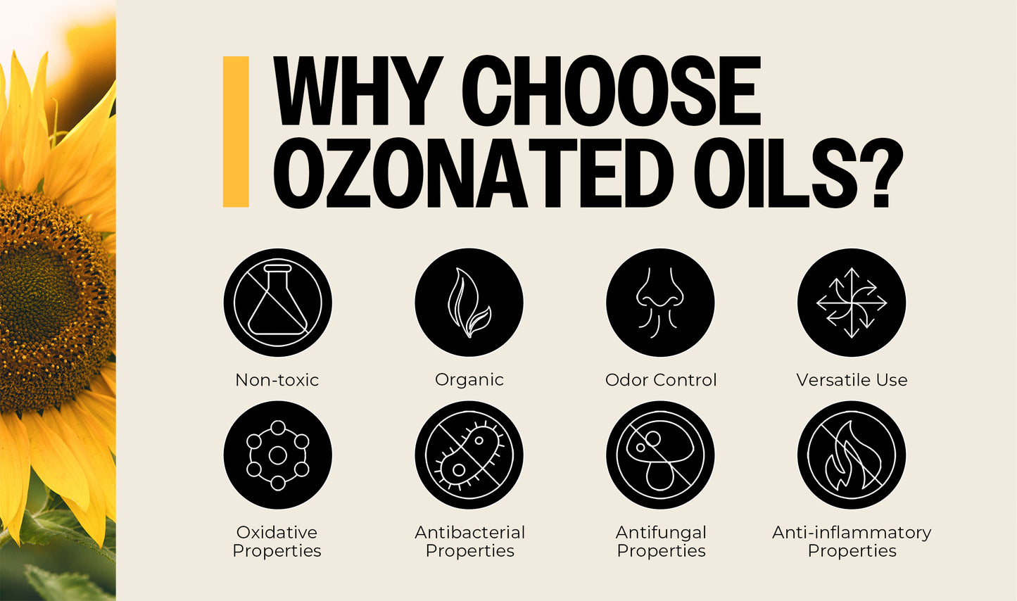 Ozone-Infused Sunflower Oil