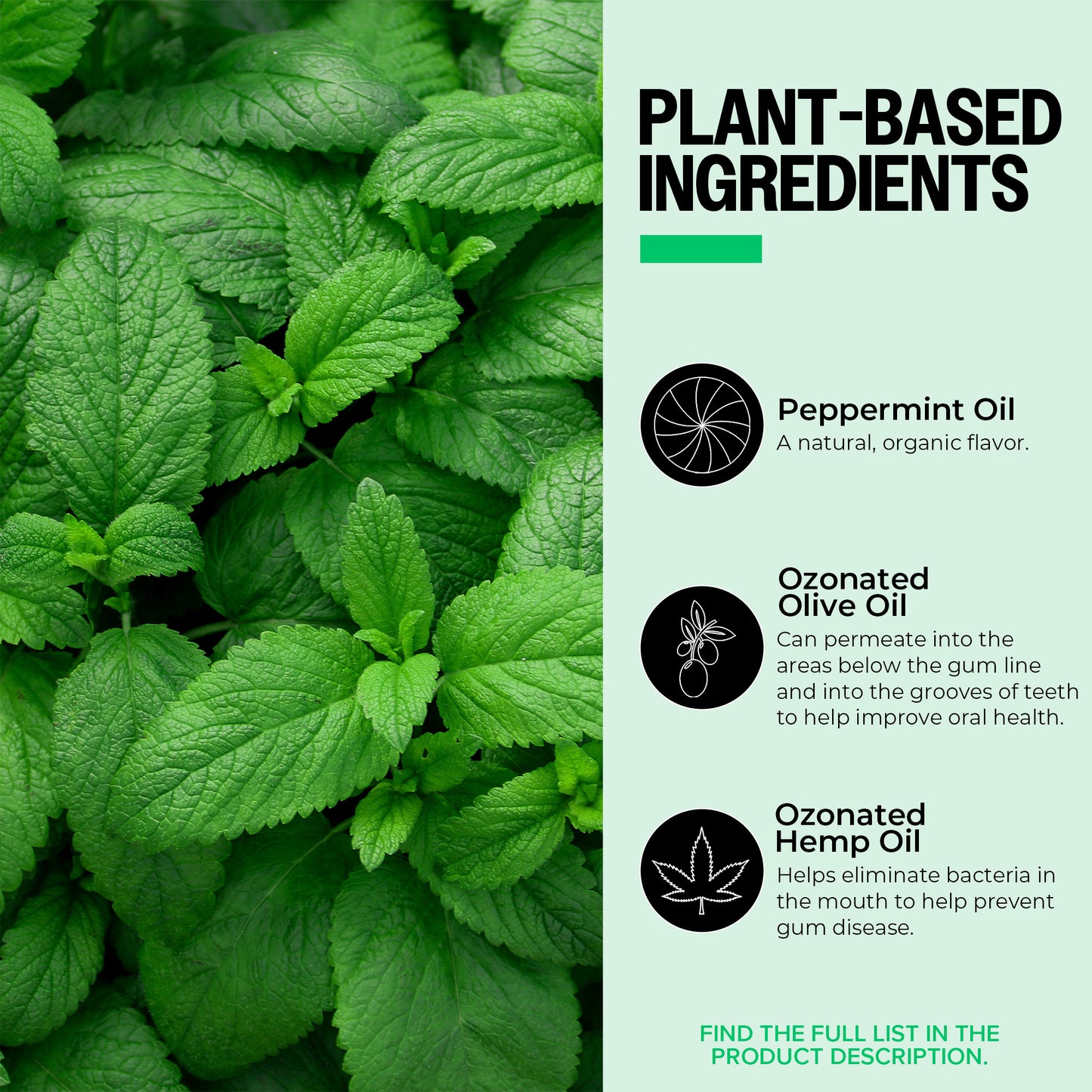 Ozone-Infused Tooth and Gum Support - Peppermint