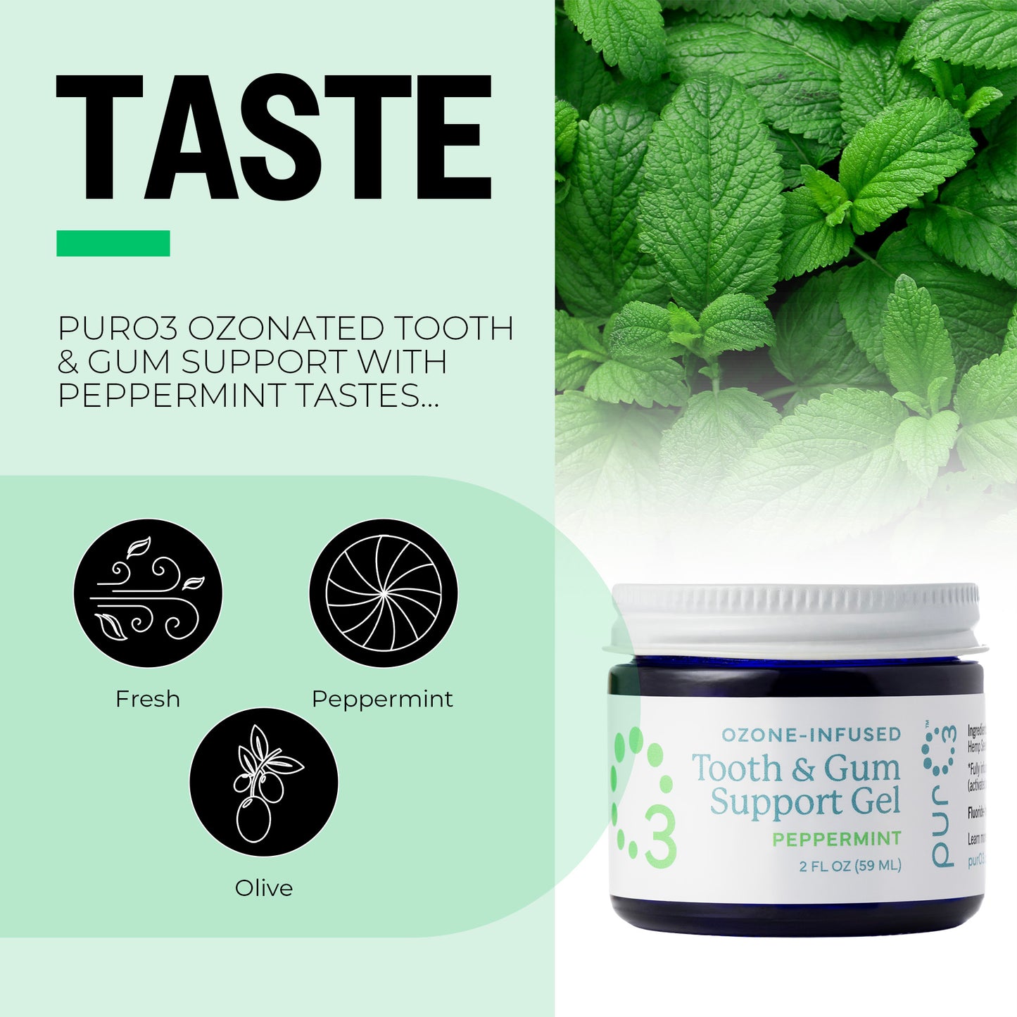 Ozone-Infused Tooth and Gum Support - Peppermint