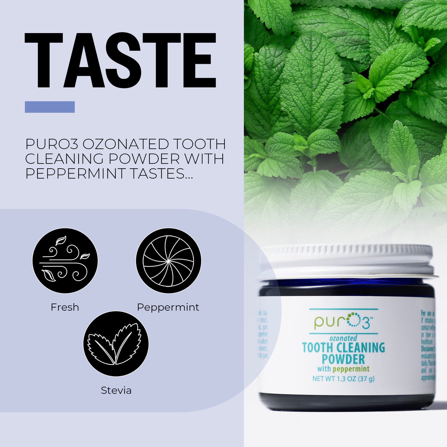 Ozone-Infused Tooth Cleaning Powder