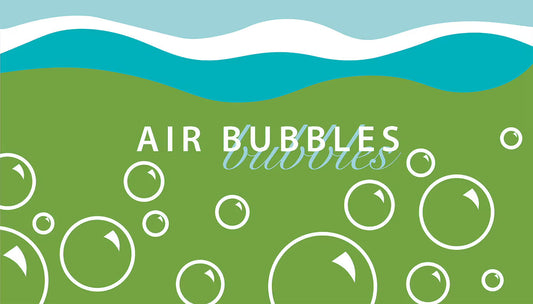 Air bubbles in ozonated oils