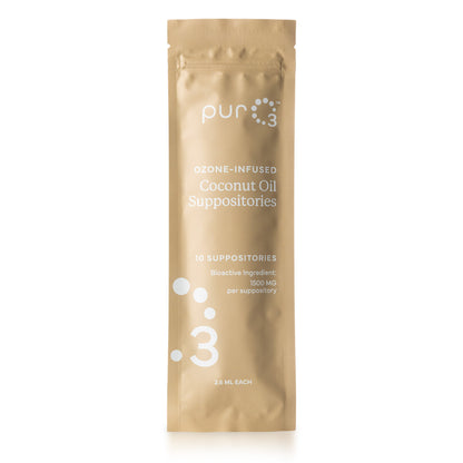 Ozone-Infused Coconut Oil w/Vitamin E Suppositories