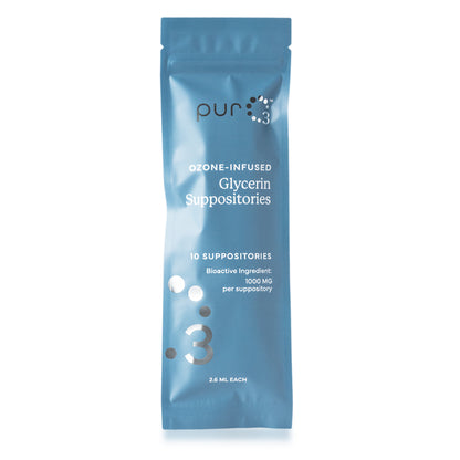 Ozone-Infused Glycerin Suppositories
