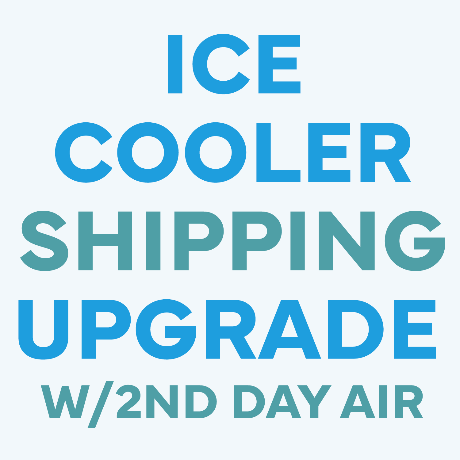 2nd Day Air with Ice Cooler Upgrade