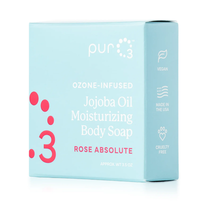 Ozone-Infused Jojoba Oil Soap with Rose