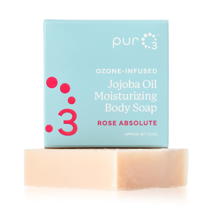 Ozone-Infused Jojoba Oil Soap with Rose