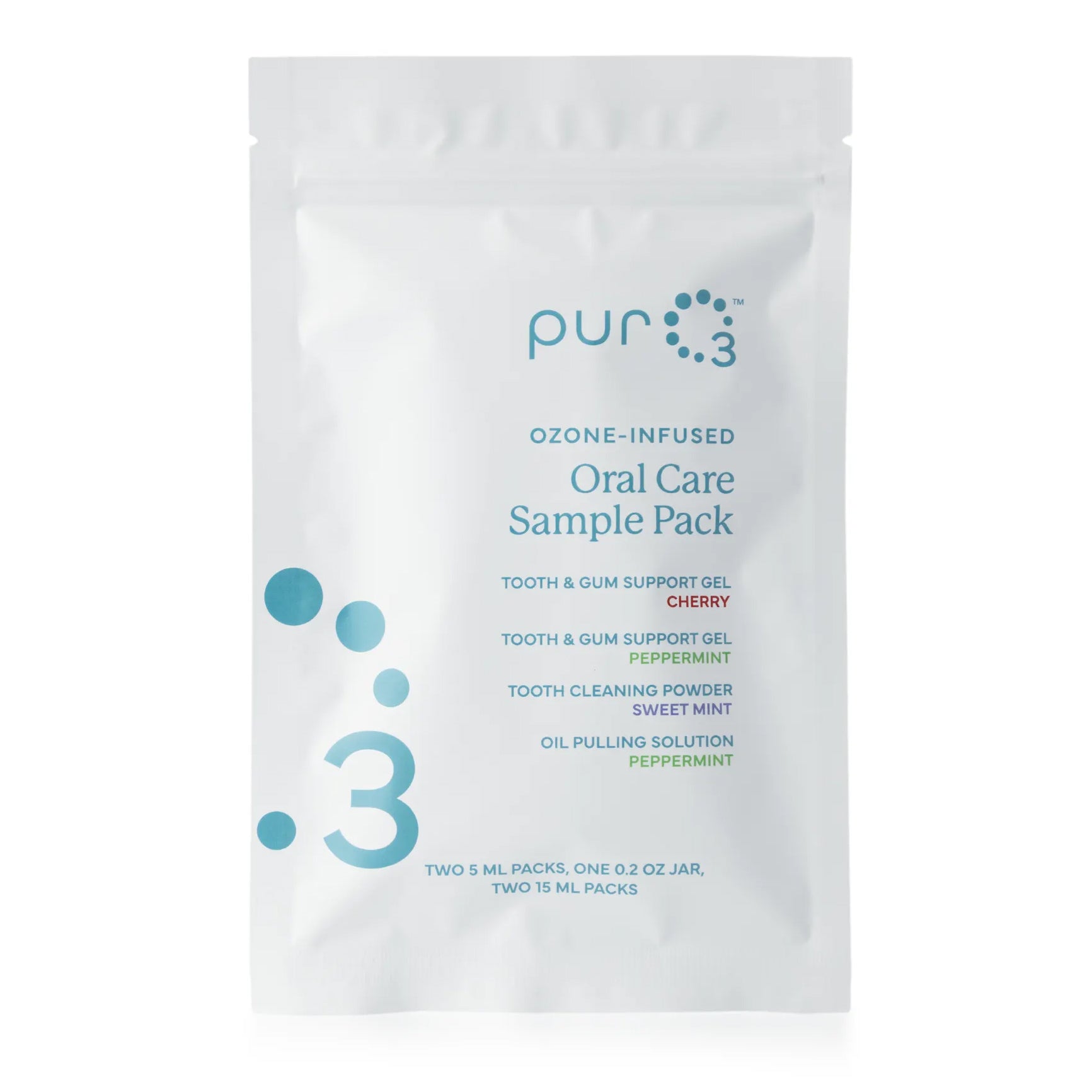 Ozonated oral care samples