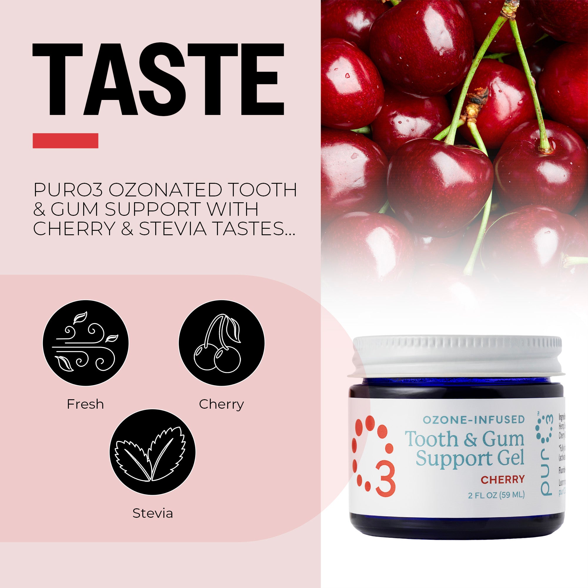 Ozone-Infused Tooth and Gum Support - Cherry/Stevia – PurO3