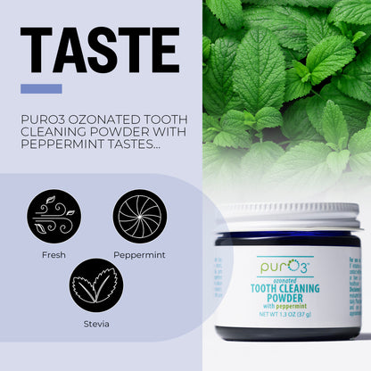 Ozone-Infused Tooth Cleaning Powder